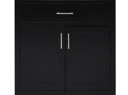 Bathroom Vanity With Sink And Ample Storage, Rectangular Undermount Sink - Black