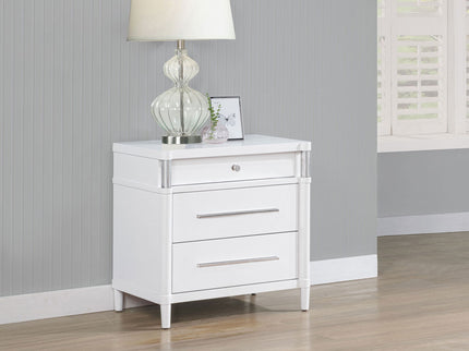 Robinson - 3 Drawer Nightstand - White