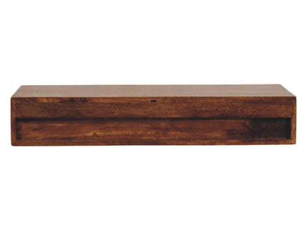 Lunar - 2 Drawer Wall Mounted Console - Brown