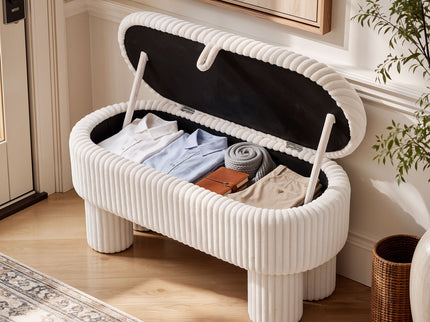 Modern Storage Ottoman Bench For Living Room