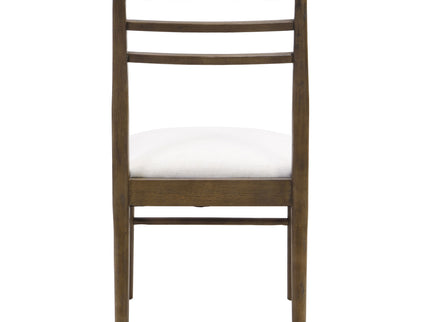 Farmhouse Style Dining Chair Set With Ladder Back Design