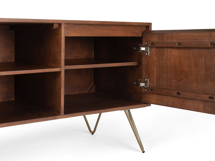 Hunter - TV Media Stand - Umber Brown Stain