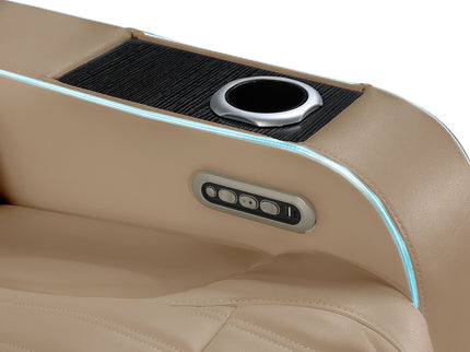 Electra - Power Reclining Set With Power Headrests, Massage And LED Lighting