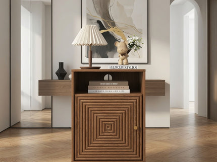 Nightstand With Charging Station & Storage