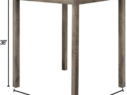 Transitional Counter Dining Set With 4 Tufted Stools