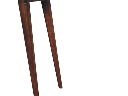 Mini Round Fold Vanity - Chestnut