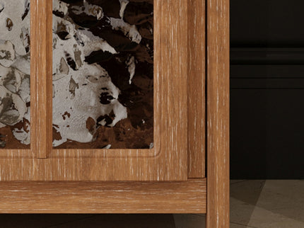 Vintage Farmhouse Bathroom Vanity With Ceramic Sink