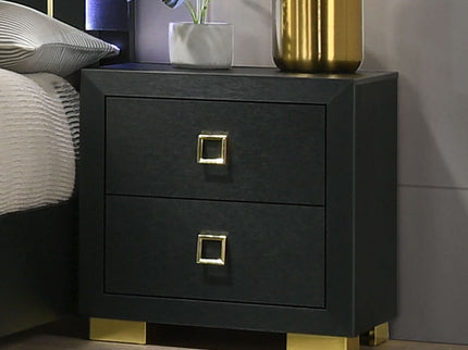 Nightstand, Bedside Table - Black