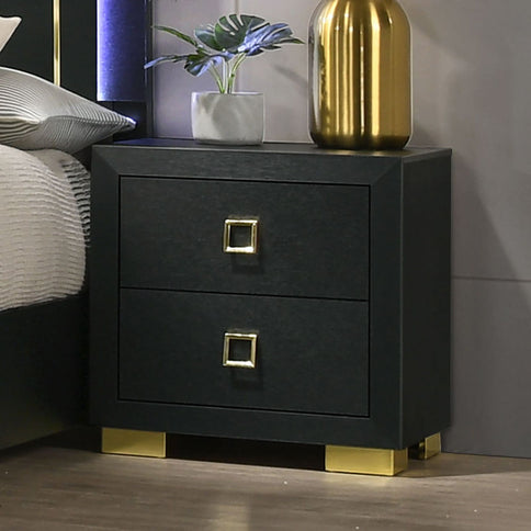Nightstand, Bedside Table - Black