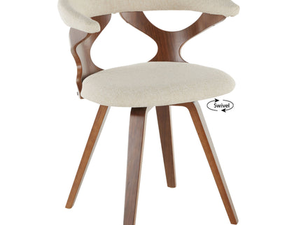 Gardenia - Mid-Century Modern Dining Chair With Swivel