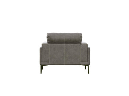 Transitional Fabric Chair - Dark Gray