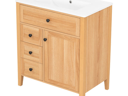 Bathroom Vanity With Sink, Soft Closing Cabinet