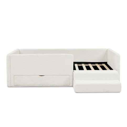 Safe Kids Bed With Guardrails And Storage
