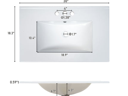 Traditional Bathroom Vanity Set With Soft Close Doors
