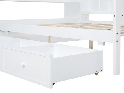 Daybed With 3 Drawers USB Ports And Desk