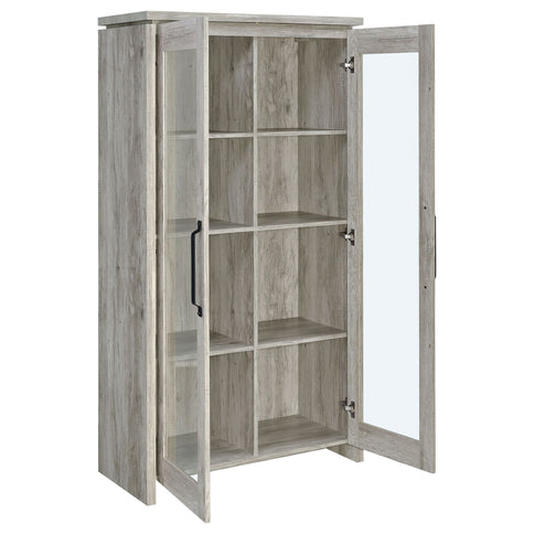 Myerson - 2 Door Tall Cabinet - Gray