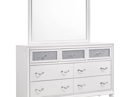 Randall - 7 Drawer Dresser With Mirror - White