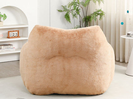 Beanbag Sofa Chair With Armrests Stuffed High Density Foam