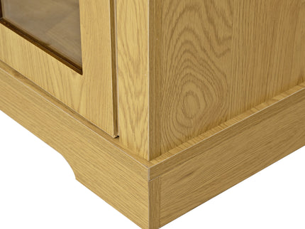 Sideboard Cabinet With 3 Drawers And 6 Arched Glass Doors