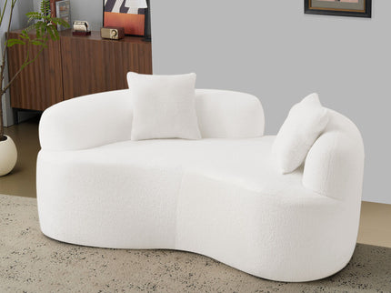 Modern Curved Loveseat