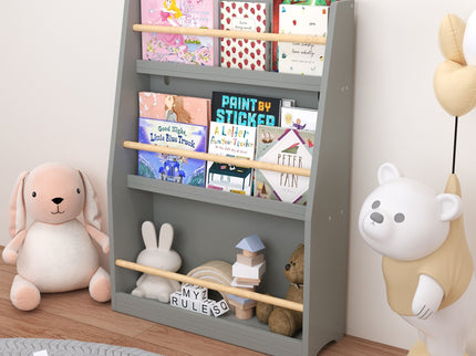 3 Tier Book Shelf, Compact Storage For Bedrooms