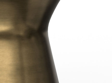 Raquel - Side Table - Antique Brass / White