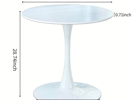 Mid-Century Tulip Table With Round Top, Pedestal Base