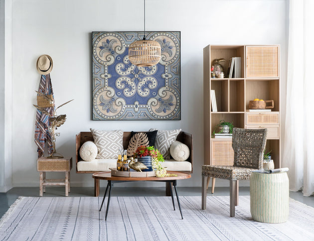 Large Wall Art Panel, Square Wall Decor For Living Room Dining Room Office Bedroom - Multicolor