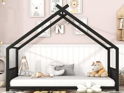 Metal House Bed
