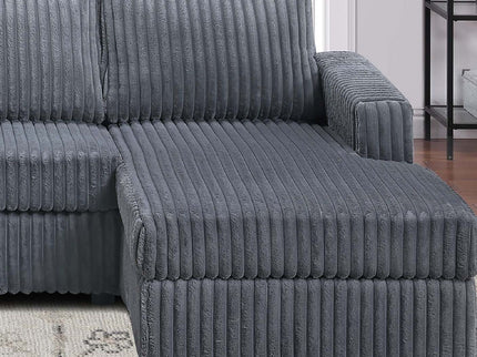 U-Shaped Sectional Set With Cushion Back Armless Chairs Right And Left Arm Chaise