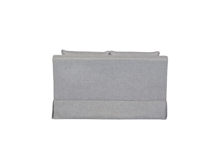 Loveseat With Skirt And Reversable Cushions And 2 Pillows - Light Gray