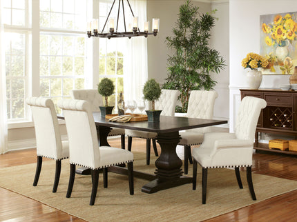 Button Tufted Side Chairs (Set of 2) - Beige