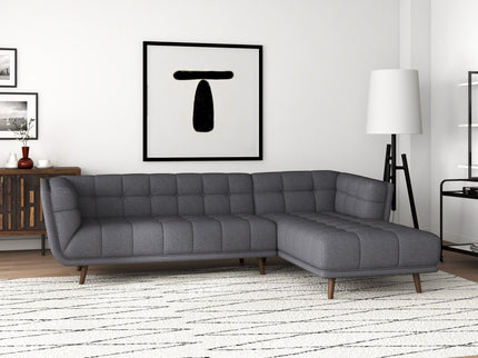 Addison - L Shape Sectional Sofa Tufted