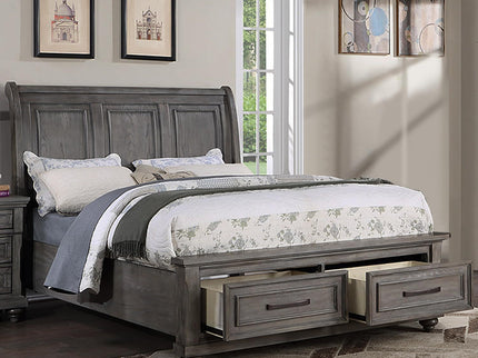 3 Piece Bedroom Set, Bed With 2 Nightstands