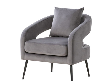 Open Back Accent Chair, Round Sofa Lounge Armchair