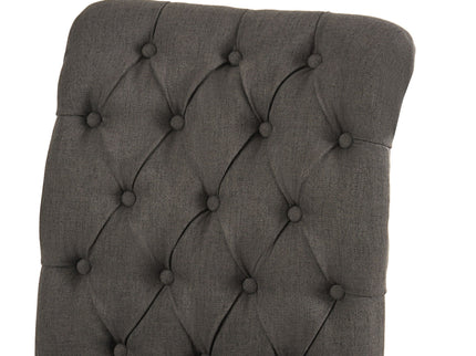 Broxton - Tuft Dining Rolltop Chairs With Button Tufted Backrest (Set of 2)