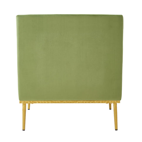 Elegant Curved Armrest Accent Armchair