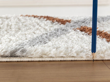 Loft Shag - 7'10" X 9'10" Polypropylene Shaggy Area Rug - Ivory