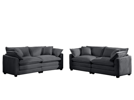 Elegant Oversized Sectional Sofa Set With Deep Seats And Flexible Layout