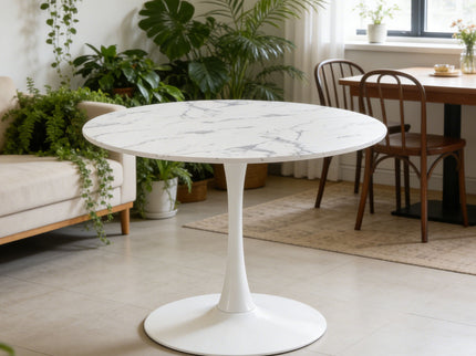 Round Tulip Table, Pedestal Design