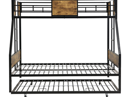 Modern Metal Bunk Bed With Dual Side Ladder And Metal Desig
