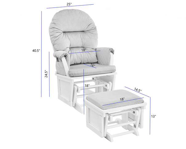 Madison - Glider & Ottoman - Base