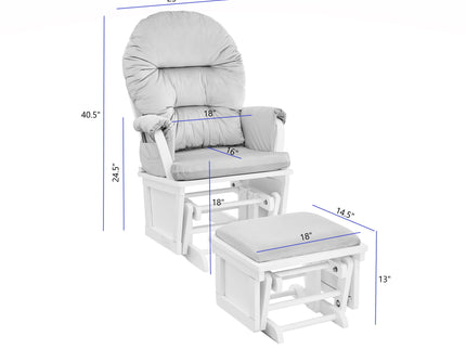 Mason - Comfortable Glider And Ottoman