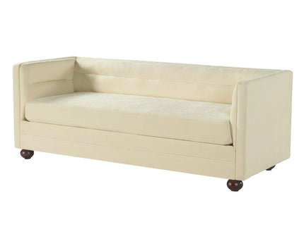 3 Seater Sofa Upholstery With Square Arms, Living Room Couch