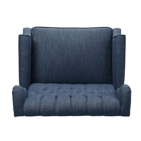 Dunham - Contemporary Fabric Tufted Oversized Pushback Recliner
