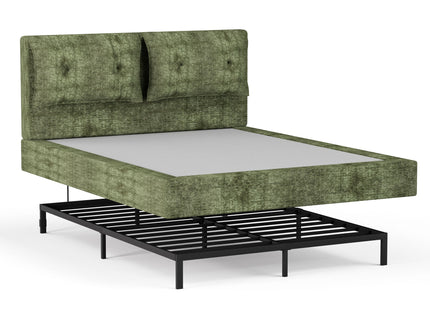 Airframe - Upholstered Bed Frame With Double Layered Upholstered Headboard