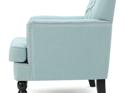 Harrison - Tufted Club Chair With Button Tufted Back And Birch Wood Legs