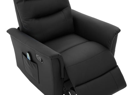 Manual Recliner Chair With 8 Point Massage And Swivel Function
