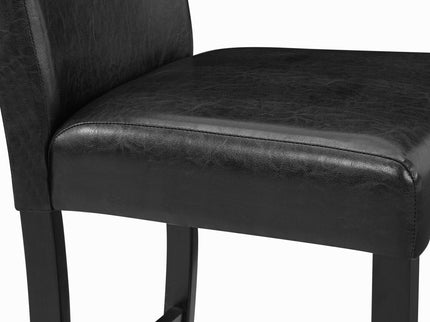 Modern 5 Piece Counter Height Dining Set With Tufted Nail Head Chairs