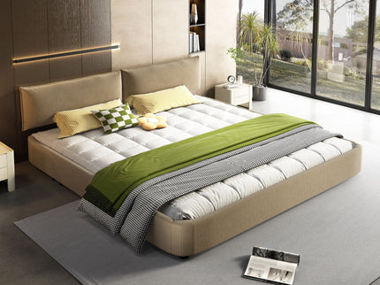 Cloud Bed Frame With Oversized Padded Movable Headboard